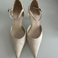 Scarpe da sposa n. 37,5, tacco 5 cm. Anna Bella
