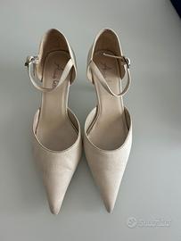Scarpe da sposa n. 37,5, tacco 5 cm. Anna Bella