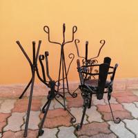 portavasi lavorati in ferro 