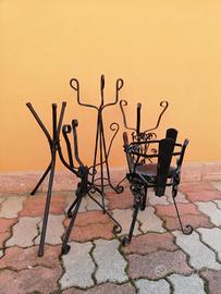 portavasi lavorati in ferro 