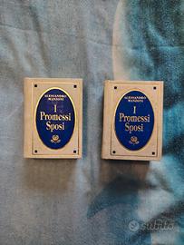 due volumi in miniatura "I Promessi Sposi"