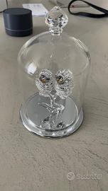 Coppia guffetti con gabbia swarovski