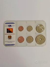 Raro set monete FDC - New Guinea
