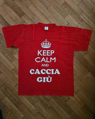 Maglietta Keep Calm rossa taglia M