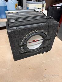 Subwoofer, amplificatore e autoradio 