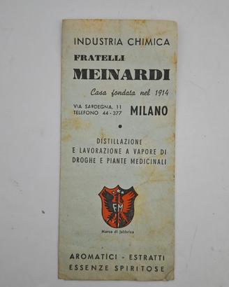 Depliant Pubblicitario Anni '20/'30 
