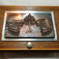 Cofanetto in legno e metallo