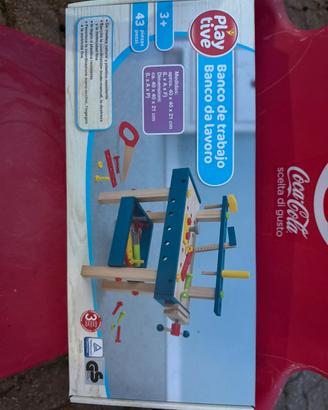 Play tive banco da lavoro legno per bambini