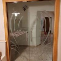 Porta vetro scorrevole interno muro / esterno