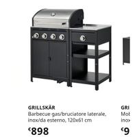 bbq gas barbecue ikea con bruciatore nuovo