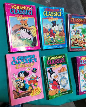 Lotto 6 fumetti I Grandi Classici Disney 1992
