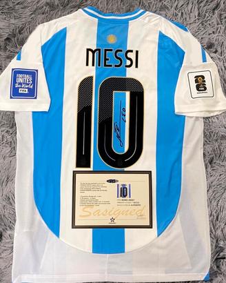 Maglia Messi Argentina Autografo serigrafato