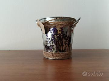 17 Secchielli decorativi in metallo 