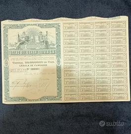 Spagna azione storica, "Cédula de Fundador" 