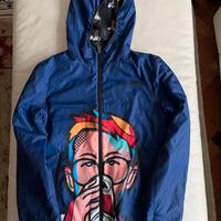 Giubbotto impermeabile double-face ragazzo nuovo