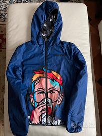 Giubbotto impermeabile double-face ragazzo nuovo