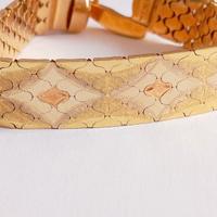 Bracciale 18 kt a nido d'ape