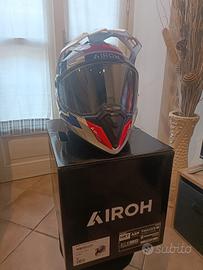 Casco Airoh Bandit Horn White Gloss più Pinlock 