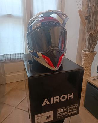 Casco Airoh Bandit Horn White Gloss più Pinlock 