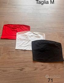 Set 3 Crop Top a Fascia / Top Bustino