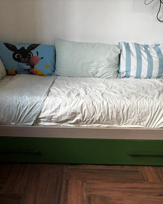 Letto singolo + letto estraibile