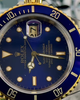 Rolex submariner 16613 acciaio oro full set