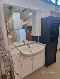 Mobile bagno con lavandino e specchio #mqgdewbi