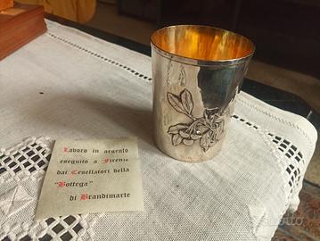 bicchiere in argento