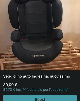 Seggiolino auto Inglesina15-36 kg