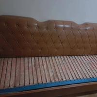 Divano letto in pelle