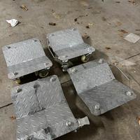 Set 4 Carrelli Sottoruota solleva auto garage box