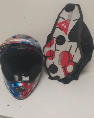 Casco bmx e paraschiena