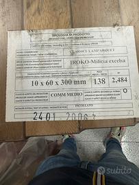 parquet Iroko nuovo, 29,808