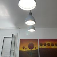 Lampada sospensione led acciaio salinas 
