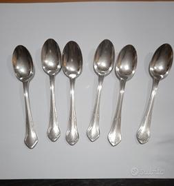 Set di 6 cucchiaini da caffè/tè firmati Sambonet