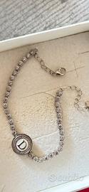 Bracciale in argento 925 con cristalli .