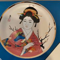 Piatto porcellana geisha 