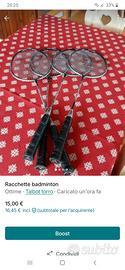 racchette badminton 