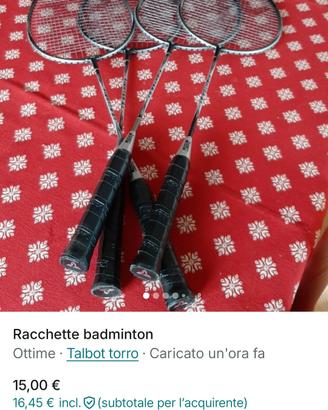 racchette badminton 