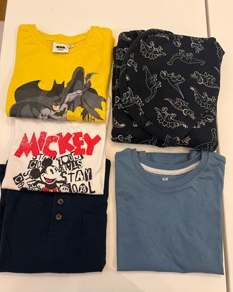 Maglie e felpa 4/6 anni