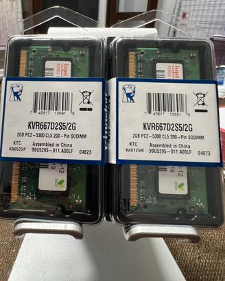RAM Kingston 4GB (2x2GB) DDR2-667