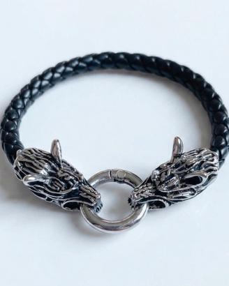Bracciale uomo in ecopelle