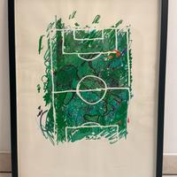 Serigrafia materica Mario Schifano