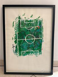 Serigrafia materica Mario Schifano