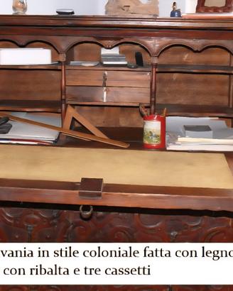 Scrivania con ribalta