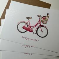 Lotto 5 cartoline biglietti pasquali nuovi