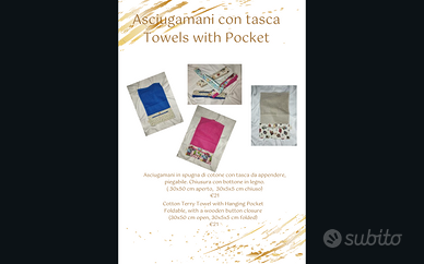 Asciugamani con tasca