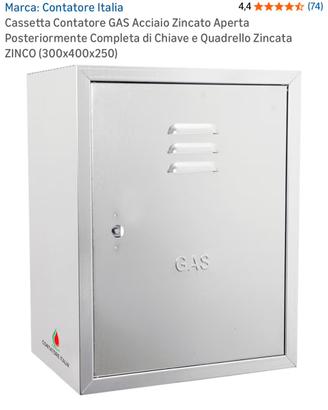 Cassetta contatore gas zincata 300x400x250