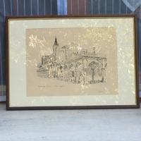 Quadro con disegno matita 1950