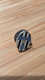 Spilla Juventus anni '90 in argento 925